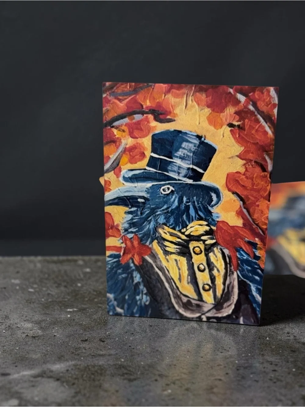 Victorian Raven Greeting Card Set by Briefcase Artist – 5 Blank Cards